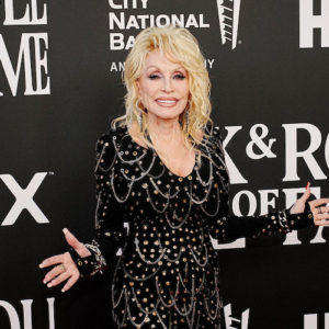 Dolly Parton at the 37th Annual Hall of Fame Induction Ceremony