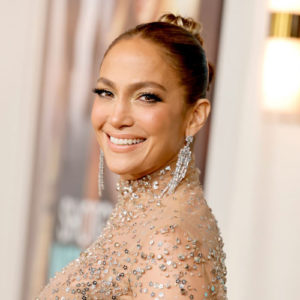 Jennifer Lopez at the Los Angeles premiere of "Shotgun Wedding"