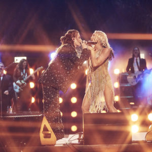 Fletcher and Miley Cyrus at Miley's New Year's Eve Party