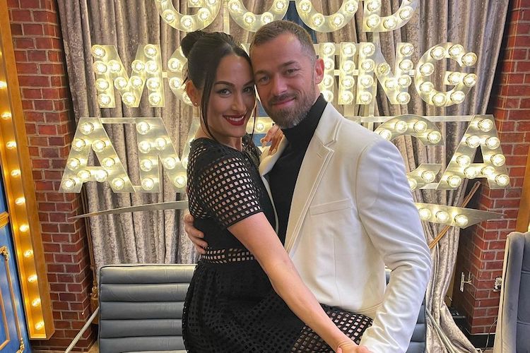 Nikki Bella and Artem Chigvintsev on 'Good Morning America'