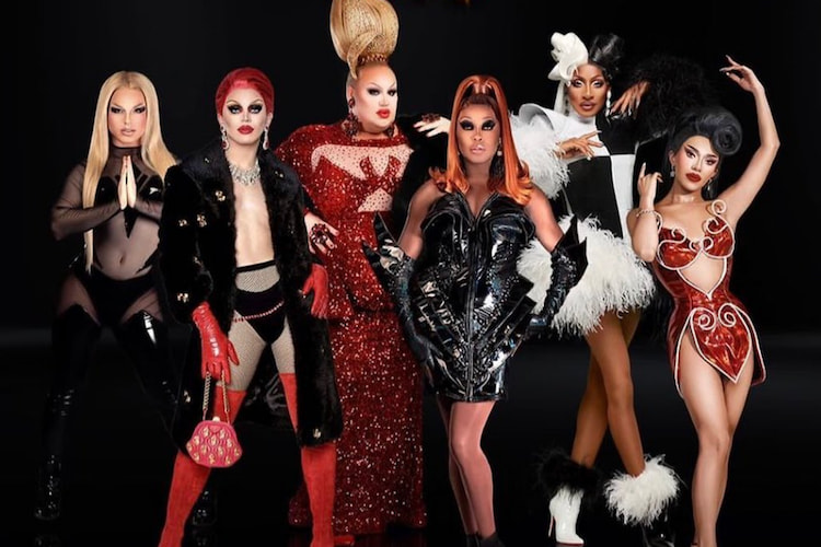 Derrick Barry, Aquaria, Eureka O'Hara, Asia O'Hara, Jaida Essence Hall, Joregous for RuPaul's Drag Race Las Vegas