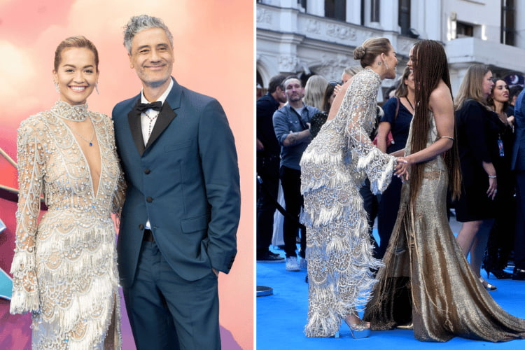 Rita Ora and Taika Waititi at the screening of 'Thor Love and Thunder." Rita Ora and Tessa Thompson at the screening of 'Thor Love and Thunder'