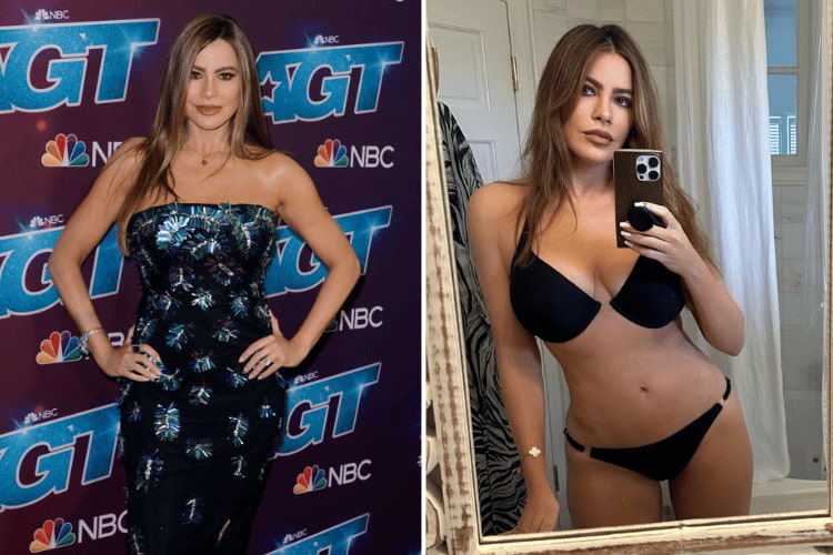 Sofia Vergara on the 'America's Got Talent' red carpet, Sofia Vergara via Instagram