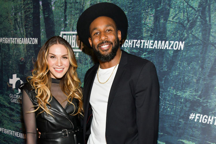 Allison Holker and Stephen tWitch Boss at PUBG Mobile's #FIGHT4THEAMAZON Event