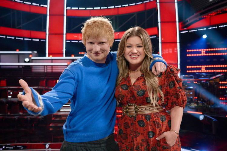 Kelly Clarkson and Ed Sheeran on 'The Voice' season 21