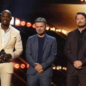 Terry Crews with Metaphysic on 'America's Got Talent'