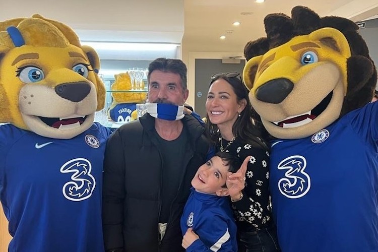 Simon Cowell, Lauren Silverman and Eric Cowell via Instagram