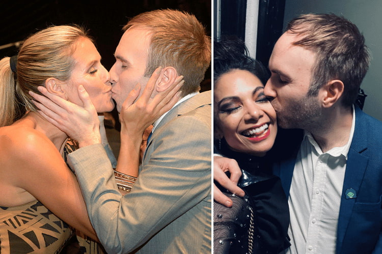 Taylor Williamson and Heidi Klum kissing at 'America's Got Talent', Taylor Williamson and Ginger Gonzaga