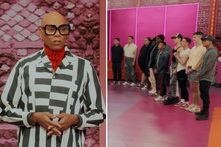 RuPaul Charles with the queens of 'RuPaul's Drag Race' Season 15