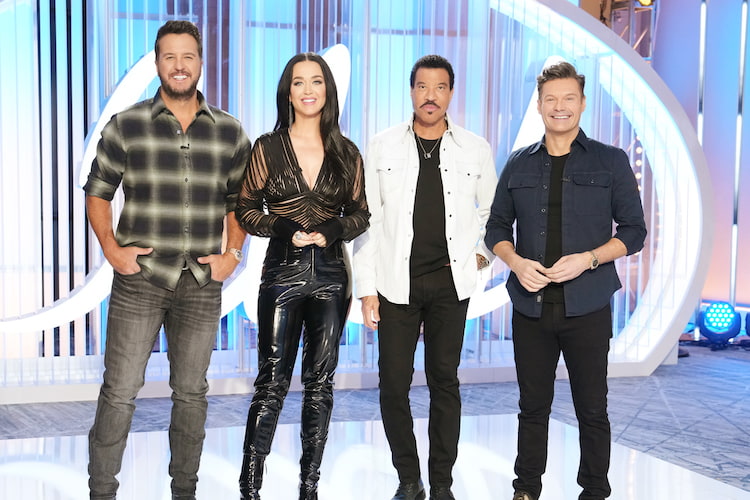 Luke Bryan, Katy Perry, Lionel Richie, and Ryan Seacrest on 'American Idol'