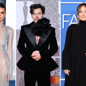 Emily Ratajkowski at the 2023 Vanity Fair Oscars Party, Harry Styles at the 2023 BRIT Awards, Olivia Wilde at the Fashion Trust US Awards