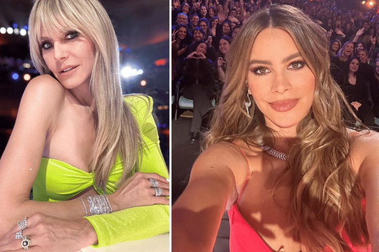 Heidi Klum and Sofia Vergara share behind the scenes photos at America's Got Talent