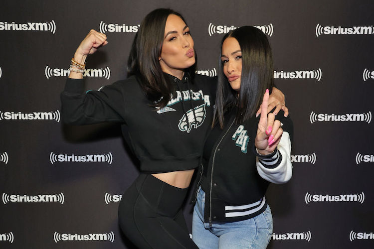 Nikki and Brie Bella at SiriusXM