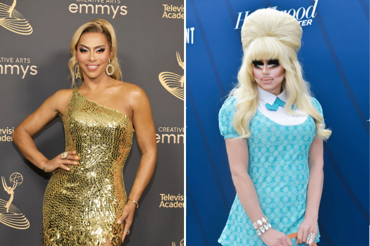 Shangela at the 2022 Creative Emmy Awards, Trixie Mattel at The Hollywood Reporter's Empowerment In Entertainment Event 2019