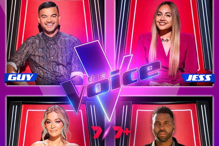 Guy Sebastian, Jessica Mauboy, Rita Ora and Guy Sebastian on 'The Voice AU'