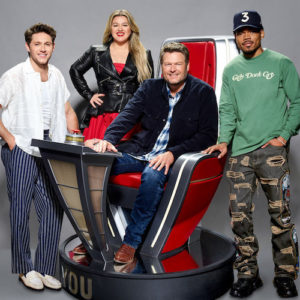 Niall Horan, Kelly Clarkson, Blake Shelton and Chance The Rapper on 'The Voice'