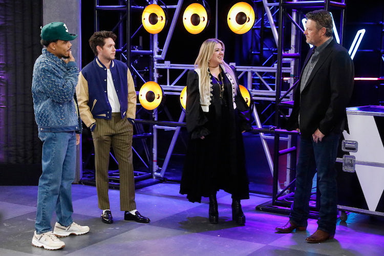 Chance The Rapper, Niall Horan, Kelly Clarkson, and Blake Shelton on 'The Voice'