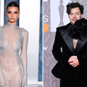 Emily Ratajkowski at Vanity Fair Oscars After Party, Harry Styles at the BRIT Awards
