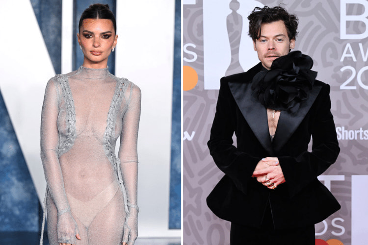 Emily Ratajkowski at Vanity Fair Oscars After Party, Harry Styles at the BRIT Awards