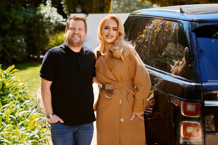 Adele and James Corden