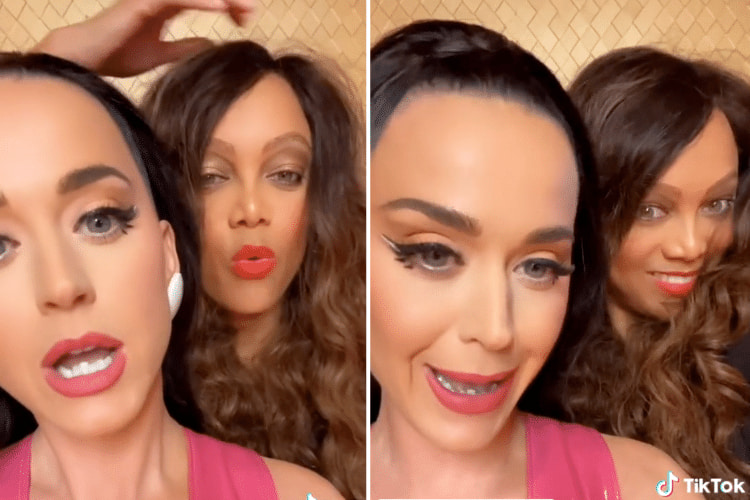 Katy Perry and Tyra Banks via TikTok