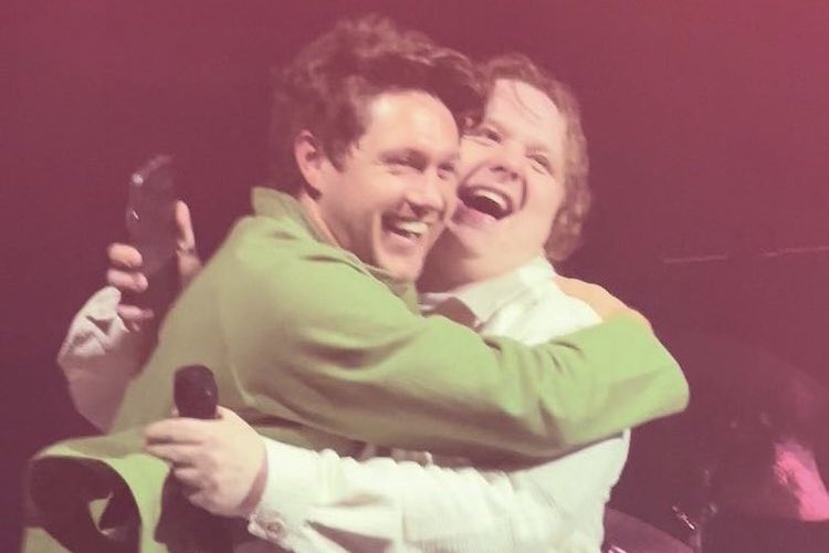 Niall Horan and Lewis Capaldi at Lewis Capaldi's show