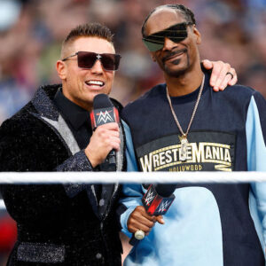 Snoop Dogg and The Miz at WrestleMania 39