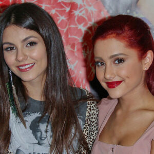 Victoria Justice and Ariana Grande at Walmart