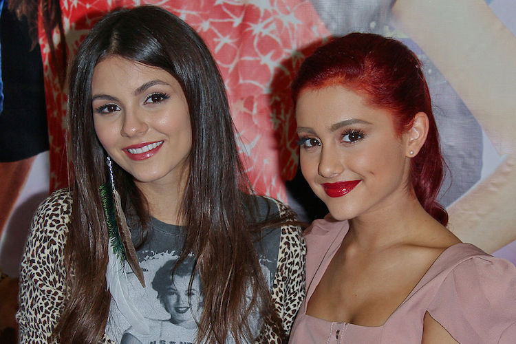 Victoria Justice and Ariana Grande at Walmart