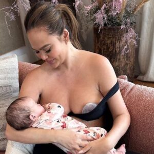 Chrissy Tiegen breastfeeding baby esti