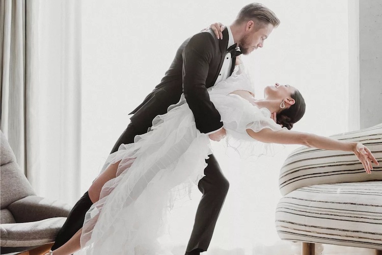 Derek Hough and Hayley Erbert for Bride Magazine