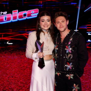 Gina Miles and Niall Horan on The Voice