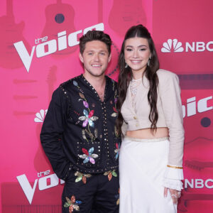 Niall Horan and Gina Miles on 'The Voice' season 23 red carpet