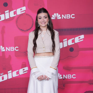 Gina Miles on 'The Voice' red carpet