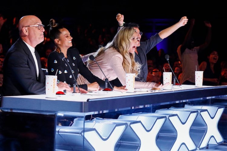 Howie Mandel, Alesha Dixon, Heidi Klum, and Simon Cowell on 'America's Got Talent: The Champions'