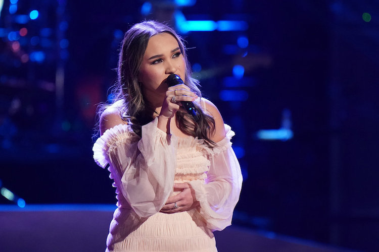 Kala Banham performs on The Voice Knockouts