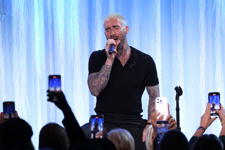 Adam Levine performs at An Unforgettable Evening