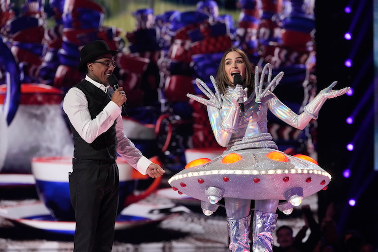 Nick Cannon and Olivia Culpo on 'The Masked Singer'