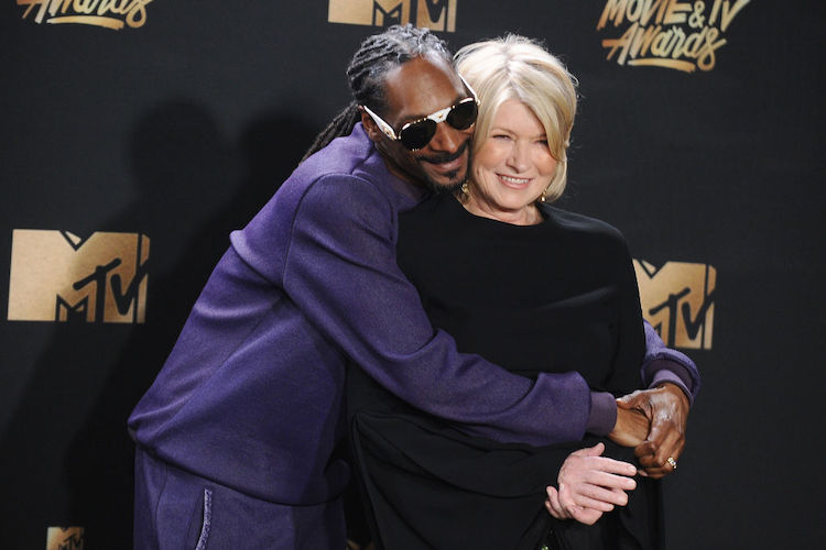 Snoop Dogg and Martha Stewart at the 2017 MTV Movie and TV awards