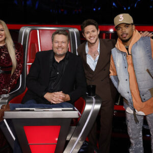 Kelly Clarkson, Blake Shelton, Niall Horan, and Chance The Rapper on 'The Voice'
