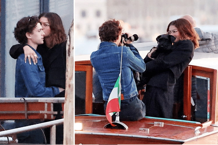Tom Holland and Zendaya in Venice