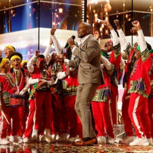 Chioma & The Atlanta Drum Academy and Terry Crews on 'America's Got Talent'