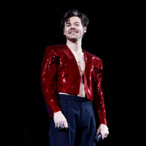 Harry Styles performs at the BRIT Awards