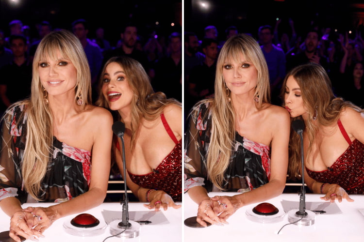 Heidi Klum and Sofia Vergara at AGT 2022