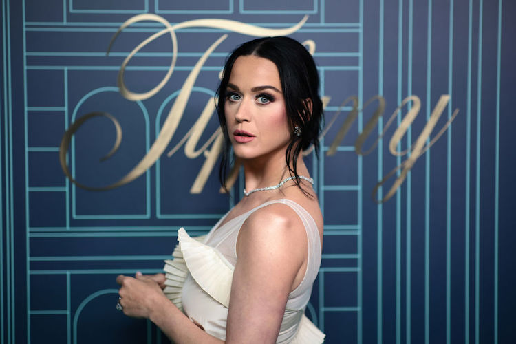 Katy Perry at Tiffany and Co reopening in NYC