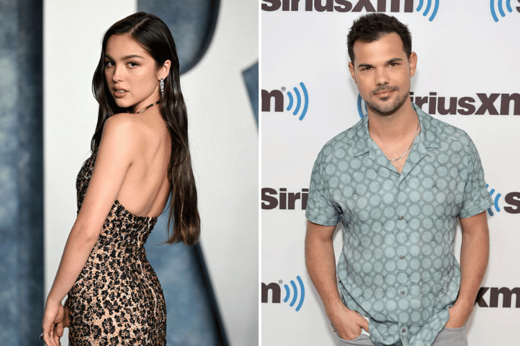 Olivia Rodrigo at the 2023 Oscar Vanity Fair party, Taylor Lautner at Sirius xm