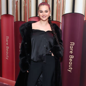 Selena Gomez at a Rare Beauty Launch