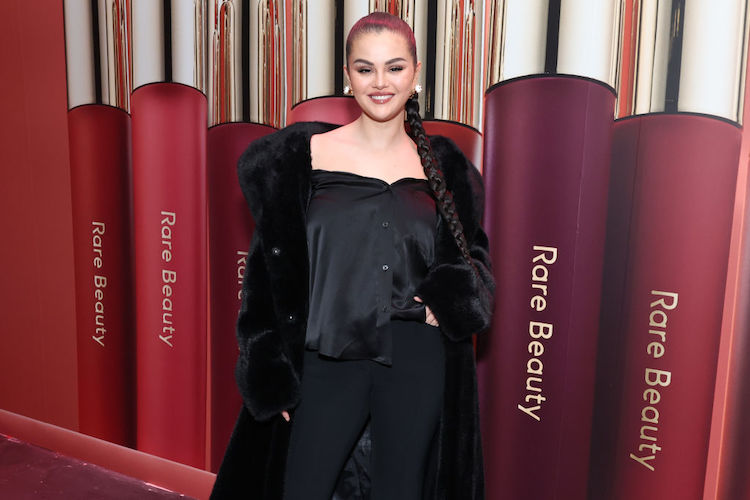Selena Gomez at a Rare Beauty Launch