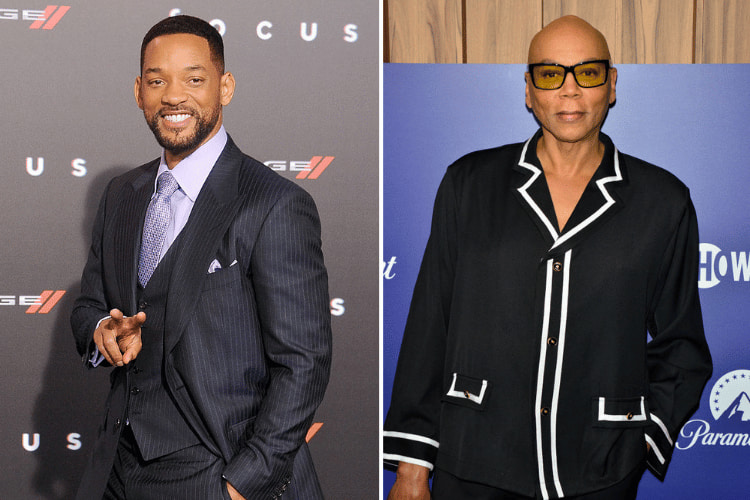 Will Smith at the world premiere of "Focus", RuPaul Charles at Paramount Emmys Party