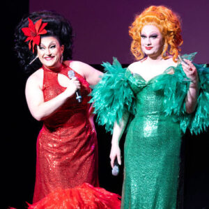 BenDeLaCreme and Jinkx Monsoon in their Holiday Show